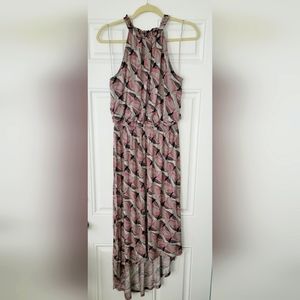 APT.9 Swallowtail Bird High Low Halter Dress. SO SOFT! Size M